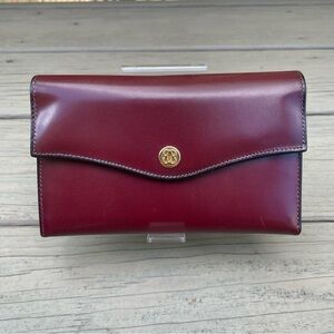 Bosca burgundy full grain leather multifunctional wallet